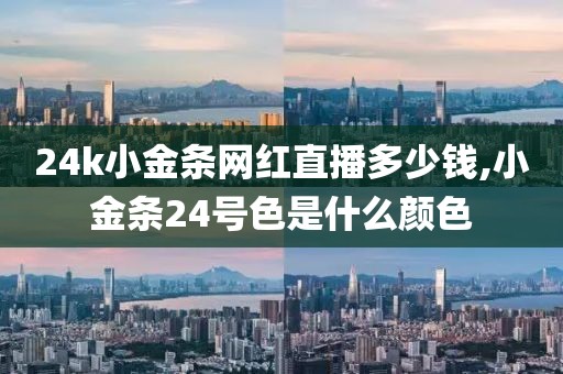 24k小金条网红直播多少钱,小金条24号色是什么颜色