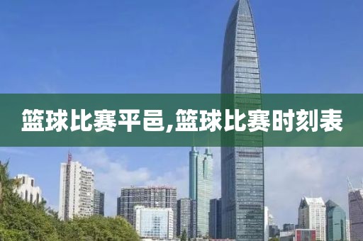 篮球比赛平邑,篮球比赛时刻表