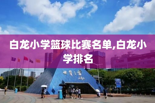 白龙小学篮球比赛名单,白龙小学排名