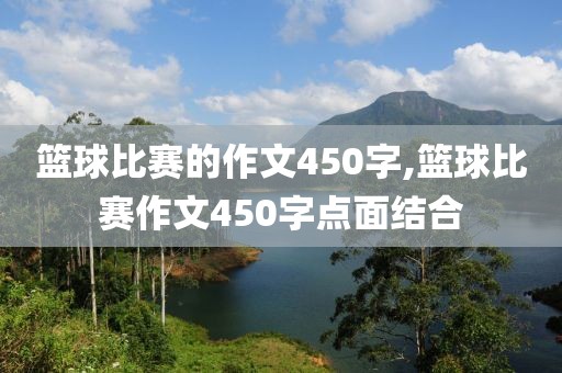 篮球比赛的作文450字,篮球比赛作文450字点面结合
