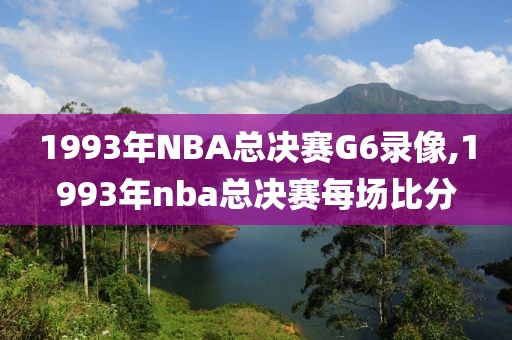 1993年NBA总决赛G6录像,1993年nba总决赛每场比分