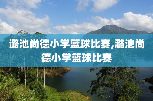 潞池尚德小学篮球比赛,潞池尚德小学篮球比赛