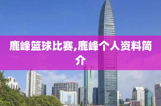 鹿峰篮球比赛,鹿峰个人资料简介
