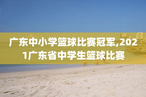 广东中小学篮球比赛冠军,2021广东省中学生篮球比赛