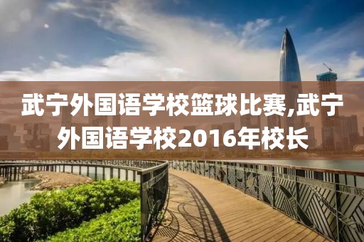 武宁外国语学校篮球比赛,武宁外国语学校2016年校长