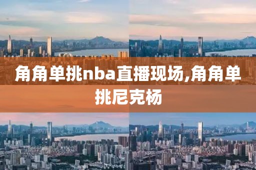 角角单挑nba直播现场,角角单挑尼克杨