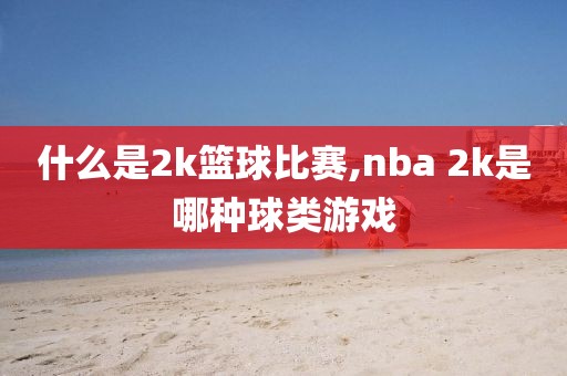 什么是2k篮球比赛,nba 2k是哪种球类游戏