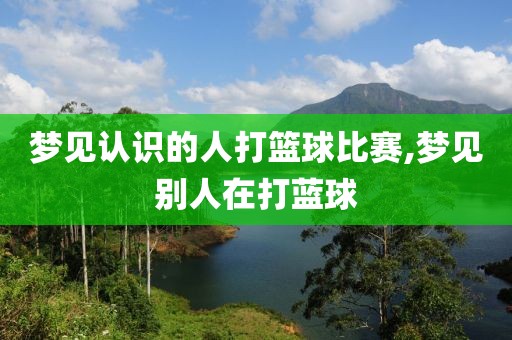 梦见认识的人打篮球比赛,梦见别人在打蓝球