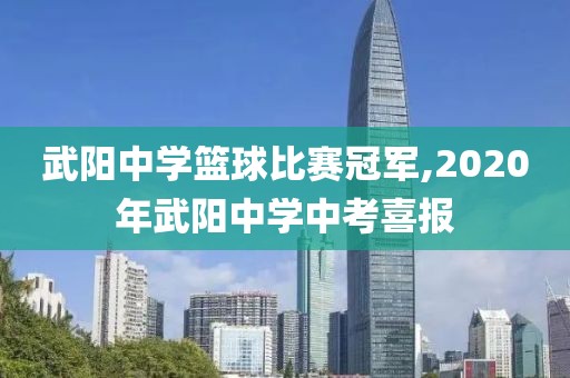 武阳中学篮球比赛冠军,2020年武阳中学中考喜报