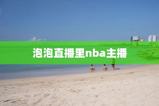 泡泡直播里nba主播