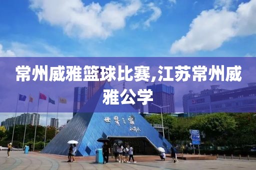 常州威雅篮球比赛,江苏常州威雅公学