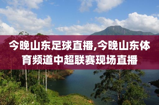 今晚山东足球直播,今晚山东体育频道中超联赛现场直播