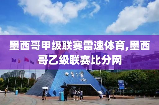 墨西哥甲级联赛雷速体育,墨西哥乙级联赛比分网
