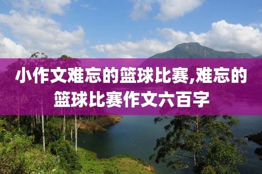 小作文难忘的篮球比赛,难忘的篮球比赛作文六百字