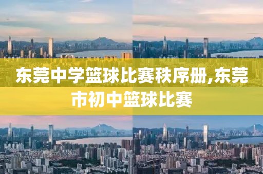 东莞中学篮球比赛秩序册,东莞市初中篮球比赛
