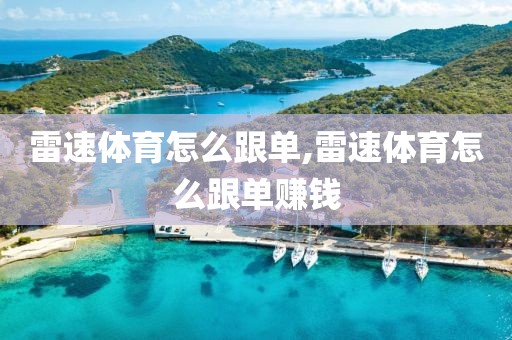 雷速体育怎么跟单,雷速体育怎么跟单赚钱