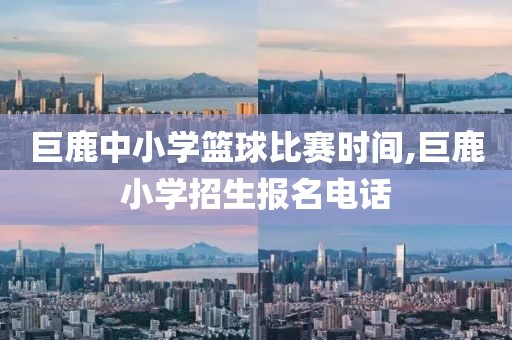 巨鹿中小学篮球比赛时间,巨鹿小学招生报名电话