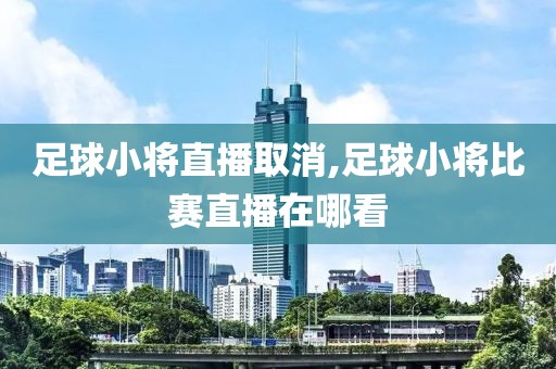 足球小将直播取消,足球小将比赛直播在哪看