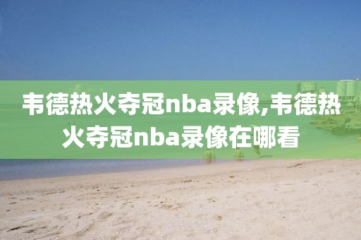 韦德热火夺冠nba录像,韦德热火夺冠nba录像在哪看