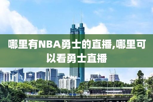 哪里有NBA勇士的直播,哪里可以看勇士直播