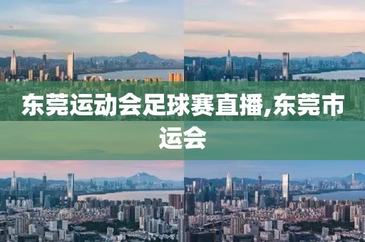 东莞运动会足球赛直播,东莞市运会