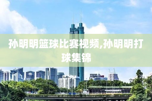 孙明明篮球比赛视频,孙明明打球集锦