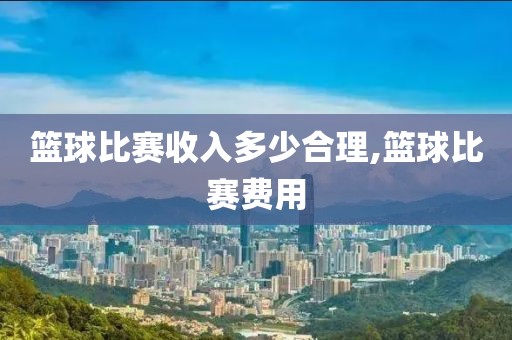 篮球比赛收入多少合理,篮球比赛费用
