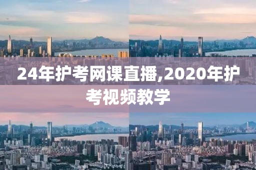 24年护考网课直播,2020年护考视频教学