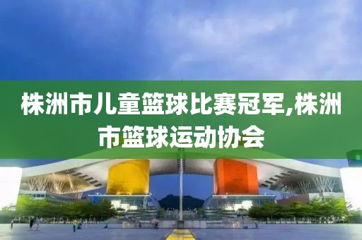 株洲市儿童篮球比赛冠军,株洲市篮球运动协会