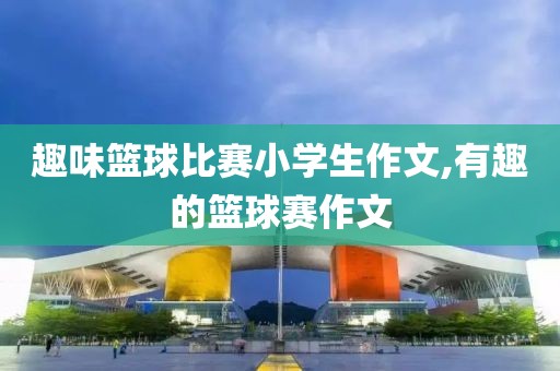 趣味篮球比赛小学生作文,有趣的篮球赛作文