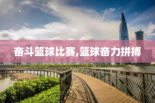 奋斗篮球比赛,篮球奋力拼搏