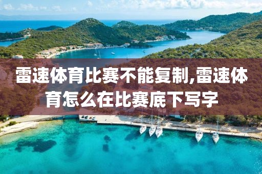 雷速体育比赛不能复制,雷速体育怎么在比赛底下写字