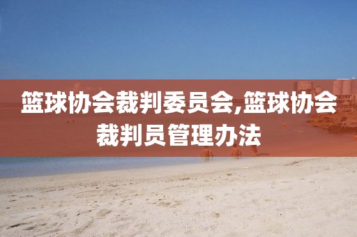 篮球协会裁判委员会,篮球协会裁判员管理办法