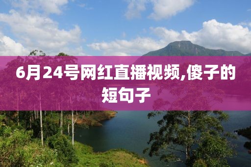 6月24号网红直播视频,傻子的短句子