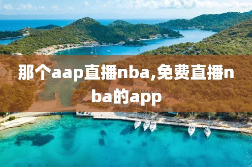 那个aap直播nba,免费直播nba的app