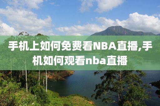 手机上如何免费看NBA直播,手机如何观看nba直播