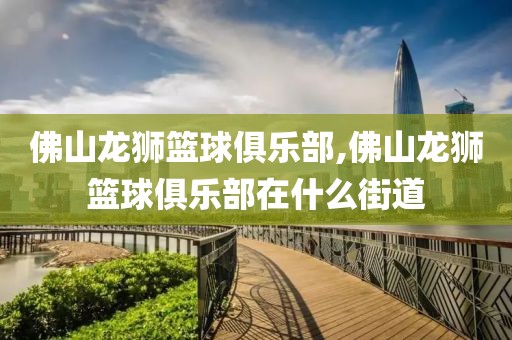 佛山龙狮篮球俱乐部,佛山龙狮篮球俱乐部在什么街道