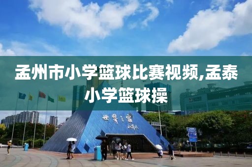 孟州市小学篮球比赛视频,孟泰小学篮球操