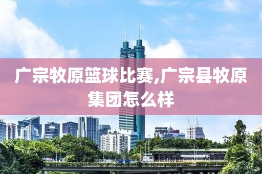 广宗牧原篮球比赛,广宗县牧原集团怎么样