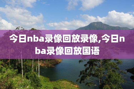 今日nba录像回放录像,今日nba录像回放国语