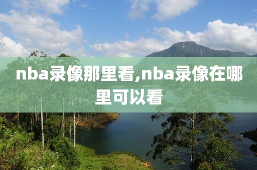 nba录像那里看,nba录像在哪里可以看