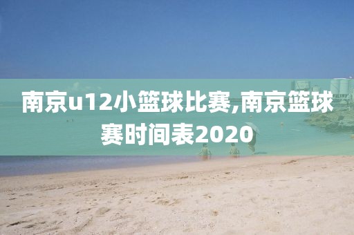 南京u12小篮球比赛,南京篮球赛时间表2020