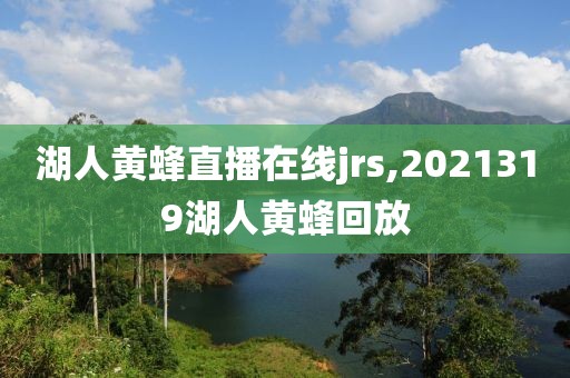 湖人黄蜂直播在线jrs,2021319湖人黄蜂回放