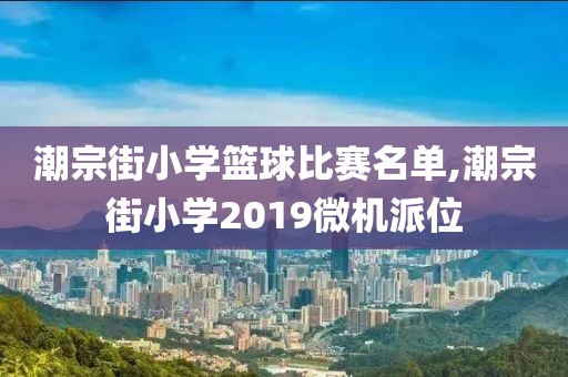 潮宗街小学篮球比赛名单,潮宗街小学2019微机派位