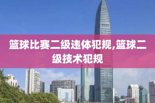 篮球比赛二级违体犯规,篮球二级技术犯规