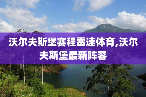 沃尔夫斯堡赛程雷速体育,沃尔夫斯堡最新阵容