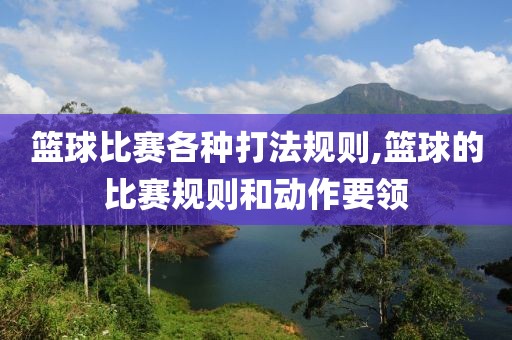 篮球比赛各种打法规则,篮球的比赛规则和动作要领