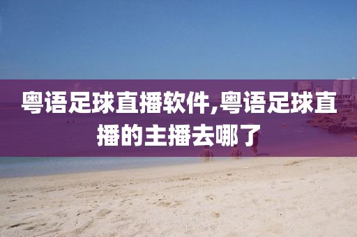 粤语足球直播软件,粤语足球直播的主播去哪了