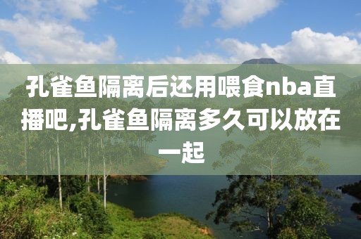 孔雀鱼隔离后还用喂食nba直播吧,孔雀鱼隔离多久可以放在一起