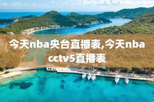 今天nba央台直播表,今天nbacctv5直播表